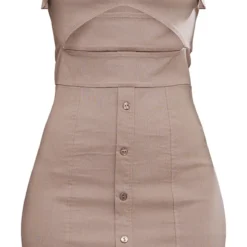 Robe Moulante Bustier Taupe à Découpes Et Boutons -Pas Cher Robe Tendre Magasin fb410980e8fce55fe922ed628c4d167fde22e108 cnd4020 5