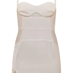 Robe Moulante Satinée Texturée Crème à Détail Bonnets -Pas Cher Robe Tendre Magasin fe175158edd86a9e20c30d9091434a9830442112 cnd5880 5