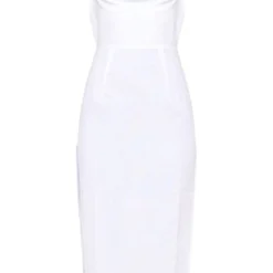 Robe Mi-longue Blanc Cassé Effet Lin à Col Bénitier Et Liserés -Pas Cher Robe Tendre Magasin ffd1cc693fcc033ec224f0d6a6e4f63293d914e5 cnd2248 5