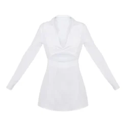 Robe Moulante Blanche à Découpe Et Col -Pas Cher Robe Tendre Magasin ffd89962101c31790bf0b6897967f959b8ffd388 cna8868 5